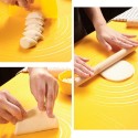 Silicone Baking Mat Dough Pad with Measurement Bake Pad Rolling Mat Non stick Reusable Cooking Tools for Bake Pizza Bread Cake Pastry