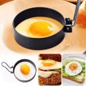 Egg Ring Round Egg Cooker Rings For Cooking Stainless Steel Non Stick Metal Circle Shaper Mold Household Kitchen Cooking Tool for Fried Egg McMuffin Sandwiches Egg Maker Molds