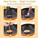 Egg Ring Round Egg Cooker Rings For Cooking Stainless Steel Non Stick Metal Circle Shaper Mold Household Kitchen Cooking Tool for Fried Egg McMuffin Sandwiches Egg Maker Molds