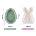 Easter Egg Mold Cake Mold Easter Silicone Mold Fondant Cake Chocolate Pudding Jelly Mould Baking Tool for Home Easter Party