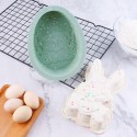 Easter Egg Mold Cake Mold Easter Silicone Mold Fondant Cake Chocolate Pudding Jelly Mould Baking Tool for Home Easter Party