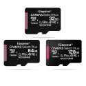 Kingston TF Card 32GB 64GB 128GB High Speed Class10 Memory Card Compatible with Smartphone Camera Tablet Dash Cam