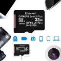 Kingston TF Card 32GB 64GB 128GB High Speed Class10 Memory Card Compatible with Smartphone Camera Tablet Dash Cam