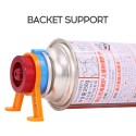 Gas Tank Converter with Support Auto-off Long Gas Cylinder Adapter Outdoor Camping Stove Connector