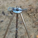 Portable Telescopic Tripod 3 Sections Aluminum Alloy Outdoor Camping Picnic Hanging Pot Holder