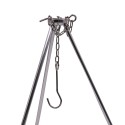 Portable Telescopic Tripod 3 Sections Aluminum Alloy Outdoor Camping Picnic Hanging Pot Holder