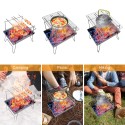 Outdoor Stainless Steel Grill Portable Barbecue Grid BBQ Grill Charcoal Grill for Outdoor Camping Picnic Home Park