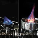 Camping Stove Windscreen Stainless Steel Burner Windshield with Storage Bag for CB-JCB/SOTO ST-310/SOTO ST-330/TRB250