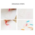 Multi-functional Drawing Stencils Straight & Wavy Lines Rulers Hollow Out Design PP Templates Reusable for Children Students DIY Painting Craft Scrapbooking Journal Photo Album Card Making