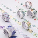 Washi Tape Set 4 Rolls 30mm 15mm 5mm Wide Decorative Colorful Masking Tape Adhesive Tape Sticker Arts and Crafts Gift for DIY Decor Craft Scrapbooking Journal Diary Photo Gift Box Card Planner