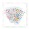 Dream Epoxy Resin Crystal Sticker Bronzing Transparent Decoration Stickers Self-Adhesive 19.5*7cm for DIY Decoration Journals Scrapbooks Diary Planner