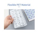 20pcs B5 Alphabet Letter Number Stencils Drawing Painting PET Templates Reusable for Journal DIY Art Craft Scrapbooking Planner Decoration