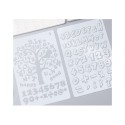 20pcs B5 Alphabet Letter Number Stencils Drawing Painting PET Templates Reusable for Journal DIY Art Craft Scrapbooking Planner Decoration