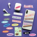 Cherry Love Cartoon Sticker Self-Adhesive Decoration Sticker Waterproof Tear Resistant for DIY Journal Album Diary Scrapbook