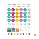 12 Sheets Essentials Planner Sticker Weekly Daily Schedule Sticker Planner Sticky Notes for DIY Calendar Planner Journal Decoration