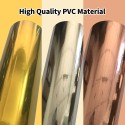 Adhesive Vinyl Sheet 30 x 100cm/12 x 40in Easy to Cut & Tear PVC Vinyl Film Compatible with Cricut for DIY Shirts/Cups/Cars/Posters(Gold)