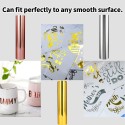 Adhesive Vinyl Sheet 30 x 100cm/12 x 40in Easy to Cut & Tear PVC Vinyl Film Compatible with Cricut for DIY Shirts/Cups/Cars/Posters(Gold)