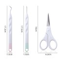 Basic Tool Set Vinyl Craft Weeding Tool with Weeder Scraper Spatula Tweezers Scissors Removal Tool Kit for Scrapbooking DIY Projects