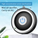 Neckwear Air Purifier with Strap Portable Negative Ion Generator Smoke Eliminator Wearable Quiet Air Cleaner USB Charging Personal Air Freshener for Home Car Office Allergies Pets Dust Pollen Hair Odors