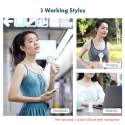 Portable Handheld Fan 3 in 1 Necklace Desk Hand-hold Fan Bladeless Cooling Fan 180 Degree Rotatable Air Outlet 3 Speeds Hand Free Personal Fans for Office Home Travel Outdoors