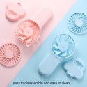 Mini Portable Fan 3-speed Adjustable USB Rechargeable Electric Fans 3 Gears Cooling ON OFF Switch Cute Air Cooler