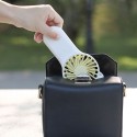 Mini Portable Fan 3-speed Adjustable USB Rechargeable Electric Fans 3 Gears Cooling ON OFF Switch Cute Air Cooler