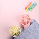 Mini Portable Fan 3-speed Adjustable USB Rechargeable Electric Fans 3 Gears Cooling ON OFF Switch Cute Air Cooler