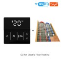 WiFi Smart Thermostat Temperature Controller for Electric Floor Heating 16A Touch Control Weekly Programmable APP/ Voice Control Compatible with Google Home/ Alexa