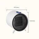 500W Portable Efficient Space Heater Indoor PTC Ceramic Electric Desktop Heater for Home Office