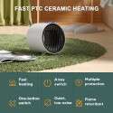 500W Portable Efficient Space Heater Indoor PTC Ceramic Electric Desktop Heater for Home Office