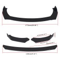 4 Pieces Car FrontFront Bumper Lip Body Kit ABS Bumper Lip Chin Spoiler Splitter Universal