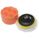 5PCS Large Diameter 4In Sponge Disc Automobile Furniture Polishing Waxing Suit