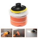 5PCS Large Diameter 4In Sponge Disc Automobile Furniture Polishing Waxing Suit