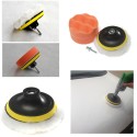 5PCS Large Diameter 4In Sponge Disc Automobile Furniture Polishing Waxing Suit