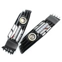 Pair of Front Bumper Grille Fog Light LED DRL Turn Signal Lamp Replacement For VW Passat B5.5