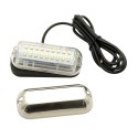 27LED Underwater Boat Lights Stainless Steel Pontoon Marine Transom Lights for Swiming Driving Fishing, Waterproof IP68 Lamp