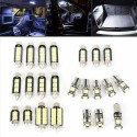 23pcs Super Bright Canbus LED Bulbs 5050 SMD LED Lights Bulb Car Interior Light Dome Light LED MAP Light Door Light Trunk License Plate Lamp Bulb