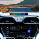 32 Bit RGB Sound Field Pickup Ambient Light Voice Activated Pickup Rhythm Light Sound Reactive LED Light Bar Colorful Fashionable BT Control Lamp Bar for Car Home Office Decoration