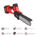 Mini Chainsaw Cordless Small Wood Chainsaw Pruning Chainsaw 800W 21V Rechargeable Portable Electric Saw for Tree Branch Wood Cutting