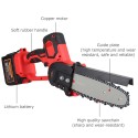 Mini Chainsaw Cordless Small Wood Chainsaw Pruning Chainsaw 800W 21V Rechargeable Portable Electric Saw for Tree Branch Wood Cutting