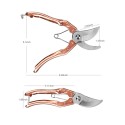 Secateurs Steel Blade Pruning Shears with Ergonomic Handles Gardening Pruning Scissors Bonsai Cutters Professional Gardening Hand Tool Scissors Kit for Plants Rose Flowers Fruit Christmass Tree