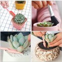 13PCS Mini Garden Hand Tools Bonsai Succulent Miniature Planting Tool Set Mini Garden Planting Care Tools Leaf Trimmer Rake Shovels Watering Bottle