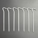 10Pcs 180mm Aluminium Alloy Outdoor Nail with Hook Design for Camping Tent Peg Stakes