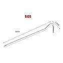 10Pcs 180mm Aluminium Alloy Outdoor Nail with Hook Design for Camping Tent Peg Stakes