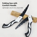 10 Inch Folding Saw with Hard Teeth Ergonomic Handles Extra Long Blade Hand Saw Wood Cutting Saw Wood Woodworking Tools for Garden Plants Fruit Christmas Tree