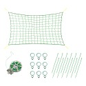 YEGBONG Trellis Netting for Climbing Plants 16 X 6 FT Garden Trellis Netting for Cucumber Vine Fruits Vegetables Tomato With Tie Wire Clips