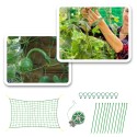 YEGBONG Trellis Netting for Climbing Plants 16 X 6 FT Garden Trellis Netting for Cucumber Vine Fruits Vegetables Tomato With Tie Wire Clips