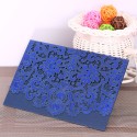 10pcs Pearl Paper Embossment Invitation Cards Invitation Holders for Wedding Birthday Party Anniversay--Blue