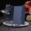 10pcs Pearl Paper Floral Invitation Card Sets with Blank Inner Sheets for Wedding Birthday Party Anniversary