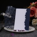 10pcs Pearl Paper Floral Invitation Card Sets with Blank Inner Sheets for Wedding Birthday Party Anniversary